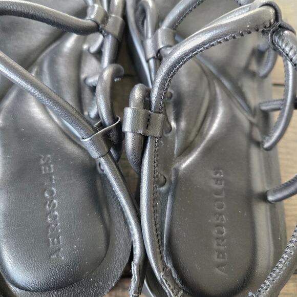 Aerosole Chaya Black Sandal Size 9M New - Picture 8 of 9